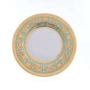 Комплект тарелок Falkenporzellan Imperia Seladon Gold 21см(6 шт)