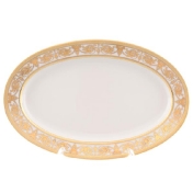 Овальное блюдо Falkenporzellan Imperial Cream  Gold 24 см