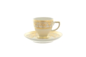 Фарфоровый Комплект кофейных пар мокко Falkenporzellan Imperial Cream Gold (6 шт)
