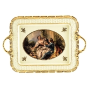 Фарфоровый поднос Bruno Costenaro Boucher Ceramiche 50см Арт. 26726