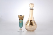 Комплект Art Decor Veneziano Color Sofia 7 предметов, графин 1,5л фужеры 220мл Арт. 37201
