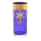 Комплект стаканов для воды Bohemia Лепка синяя (6 шт)