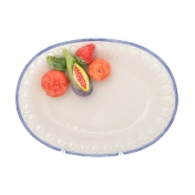 Поднос овальный Annaluma Фрукты 35*25 см